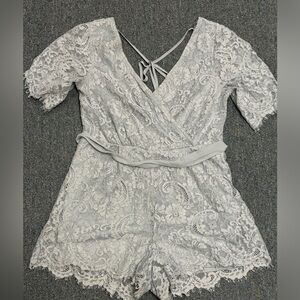 Women’s Trixxi Baby Blue Romper Size L